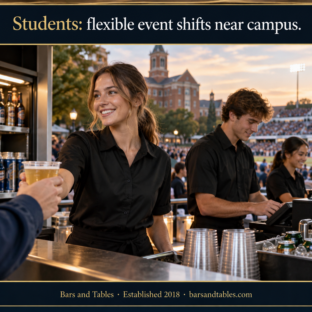 Flexible event shifts near campus